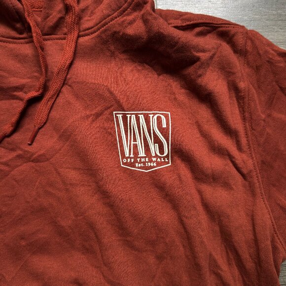 *NEW Vans Men's Custom Tall Hoodie - Burnt Henna - Picture 5 of 9
